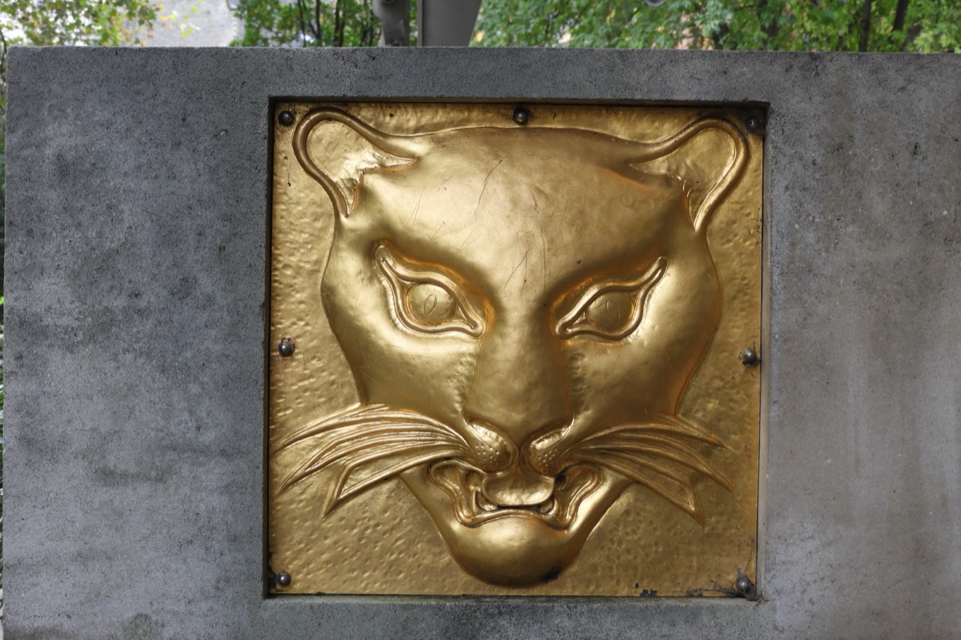 Close-up of the London assay office leopard's head hallmark symbol, the oldest continuously used town mark in the world